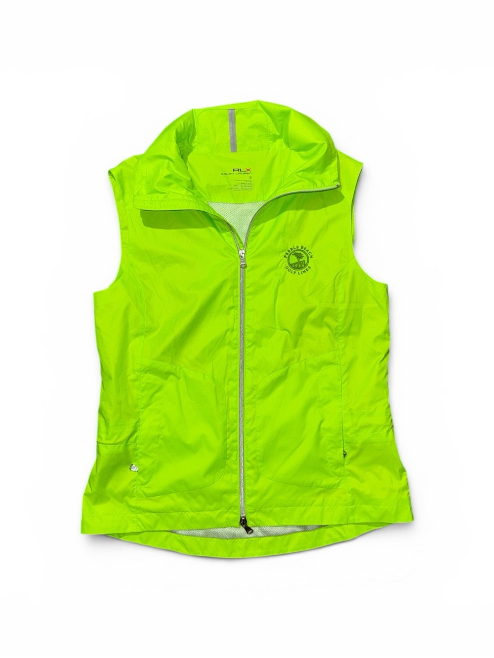 Ralph Lauren RLX Neon Green Vest Small Like New